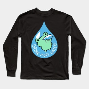 Drink more water - Froggy Long Sleeve T-Shirt